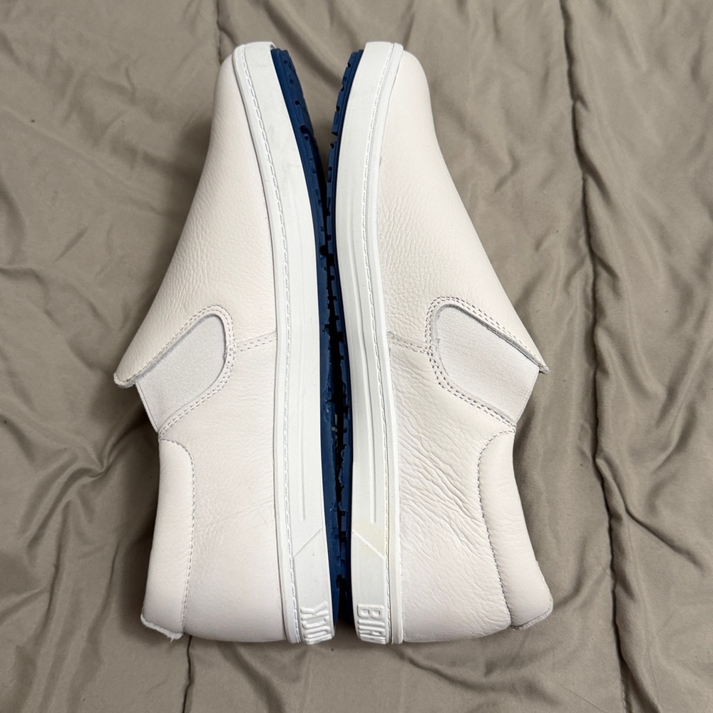 NWOB Birkenstock QO 400 White Leather Slipons - Picture 4 of 9